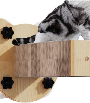 Wall Cat Climbing Frame, 4 Suction Cups Heavy Duty Cat Climbing Frame, Non-Slip Pet Supplies Scratching Board, Cat Window Shelf for Indoor Cats